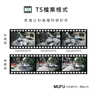 MUFU 雙鏡頭機車行車記錄器 V20S二頭機(大電量連續錄影7.5小時)