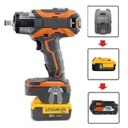 AEG / Rigid 18V Battery Adapter to Dewalt 18V / 20V Li-Ion Battery