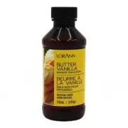 LorAnn Baking Emulsion Butter Vanilla 4oz/118mL Flavour Professional