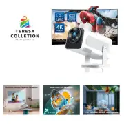 270°Adjustable Stand】Mini Projector 4K with WiFi 6 and Bluetooth, Native HD 1...