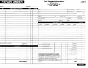 1000 Custom Automotive Garage Repair Order / 2 Part Carbonless / 8.5 x 11 TMG023