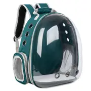 Breathable Transparent Pet Travel Backpack Dog Cat Carrier Shoulder Bag GREEN COLOR