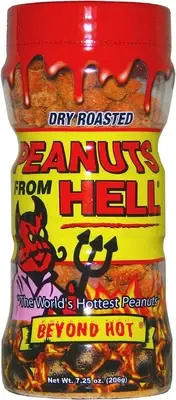 Peanuts from Hell - Habanero Pepper Spicy Hot Peanuts – 206G - Ultimate Spicy...