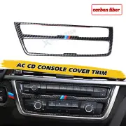 Real Carbon Fiber Multimedia Control Sticker Cover For BMW 3 Series 2013-2017 (for: BMW)