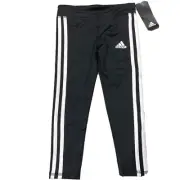 Adidas Climalite track pants youth size 4 black pants sweat pants *Nice!
