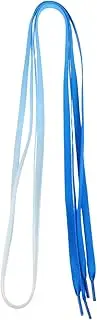 [Healeved] 1 Pair Polyester Flat Shoelaces Gradient Print for Sneakers Sports Casual Footwear Easy to Wear Replacement Strings Durable Versatile for All Shoe Styles