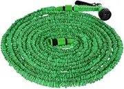 GDGKMFMKAZ 50FT-100FT Garden Hose Expandable Flexible Water Hose Plastic Hoses Car Wash Water Gun Garden Sprayer Watering Irrigation Tools Garden Hose(50FT)