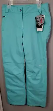 MeCo Women's Ski Pants Snow Boarding Primaloft Adjustable Waist Turquoise Sz 8