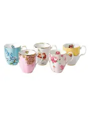 [Royal Albert] 100 Years (1900-40S) Set Of 5 Mugs Multicolour