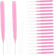 LIFKOME 100Pcs Brushes Interdental Gentle Soft Bristles for and Gums Portable Toothpick Brush for Care Multi Functional Use for Gaps and Spaces