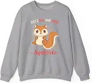 [X.Style] Just A Girl Who Loves Squirrels ds031 Sweater Grey XL