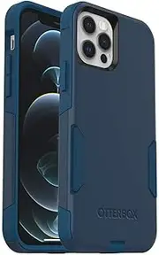 [Otterbox] iPhone 12 & iPhone 12 Pro Commuter Series Case - Bespoke Way (Blazer Blue/Stormy SEAS Blue), Slim & Tough, Pocket-Friendly, with Port Protection