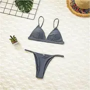 [LANREN] Women Bikini Swimwear Sports Swimsuit Brazilian Micro Bikinis Women Bikini (Color : 3, Size : Large)