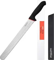 BOLEXINO 12 Inch Carving Slicing Knife, Ultra Sharp Premium Ham Slicer Knife, Great for Slicing Roasts, Meats, Fruits and Vegetables (12" Carving Knife)