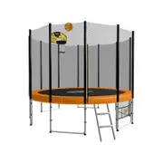 Kahuna Blizzard 10ft Trampoline With Basketball Set Orange