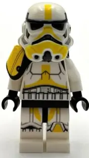 Lego New Imperial Artillery Stormtrooper Male Light Nougat Head Cheek Lines