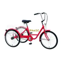 在飛比找蝦皮購物優惠-【拜客愛3C】台灣製三輪自行車三輪車20吋紅色