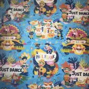 Paul Frank 36x 44 inch material Julius new fabric 1 Yard!! Party time Carnaval