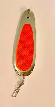 Kokanee Dodger: “ORANGE PRISM” / nickel