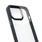 iPhone 11 Pro Max Compatible Case Cover With Shockproof Clear PC Metal Camera Lens Protection - Black