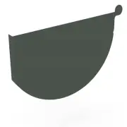 SA NEW Stratco Smoothline Gutter Stop End Slate Grey