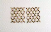Dollhouse Diamond Window Pane Insert 1:12 Scale Fits Houseworks 5000 Miniatures