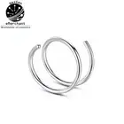 Fashionable Stainless Steel Twist Spiral Nose & Lip Rings – Cartilage Piercing