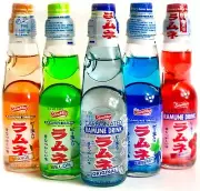 Ramune Japanese Soda Variety Pack - Multiple Flavors - Japanese Drink Gift Bo...