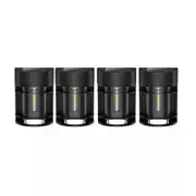 Litogo [4PK] Solar Deck Lights LED Solar Fence Lights for Outdoor Waterproof