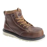 Avenger® Men's Carbon Safety Toe Moc Wedge Brown Mid Work Boots A7507