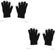 [SUPVOX] Heated Gloves Heated Mitten Heating Gloves Hunting Gloves for Men Arm Touchscreen USB Heated Cotton Gloves Unisex Cotton Touch Screen Gloves Oven Glove Black Electronic Component
