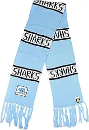 Burley Sekem Unisex Cronulla Sharks Traditional Bar Scarf, Multicoloured, One Size