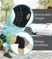 Vive Hinged Knee Brace Black Medium 18"- 25"