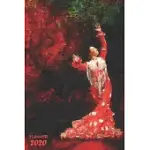 FLAMENCO DANCER BAILAORA WEEKLY PLANNER ORGANIZER DIARY AGENDA: WEEK TO VIEW WITH FULL CALENDAR, 6X9 IN (15.2X22 CM) RED BATA DE COLA THEME. PERFECT G