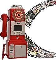 Video Audio Guestbook, 32G Wedding Phone Message Book, Retro Creative, Easy to Use and Fun, Suitable for Engagement, Anniversary, Baby Shower, Graduation Ceremony,Red
