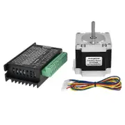 Nema 23 23HS5628 Stepper Motor 57 Motor 2.8A with Driver(8.0MM) black silver