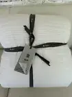 West Elm European Flax Linen Linework Quilt~KING / Cal King ~ White NEW WITH TAG