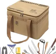 Camping Storage Bag | Insulated Bag for Camping | Heat-Resistant Cookware Organizer Pouch Large Capacity for Hiking Backpacking Beach Tents Traveling