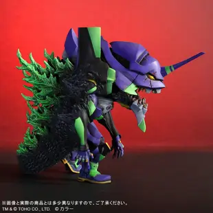 ☆ JB _TOYS ☆ 【再販】日版 X-plus Q版 哥吉拉對福音戰士 EVA初號機Ｇ覺醒形態 發光版