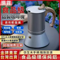 在飛比找Yahoo!奇摩拍賣優惠-新品-經典摩卡壺 摩卡咖啡壺　鋁製摩卡壺送原裝壓粉片半手工打