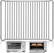 GWY Smart Oven Rack for Breville Air Fryer Countertop Oven BOV900BSS, 16''*12'' Stainless Steel Air Fryer Accessories Replacement Parts Roasting Steamer Grill Racks Baking Tray, Dishwasher safe