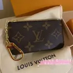 精品二手 LV 路易威登 經典 MONOGRAM 字紋 拉鍊零錢 卡片 鑰匙包 M62650 N62658