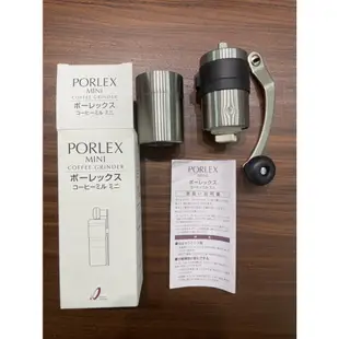 二手 - 用過幾次幾近全新 日本 PORLEX 手搖式陶瓷刀盤咖啡磨豆機 Mini 陶瓷盤磨豆機 磨豆機 陶瓷盤刀