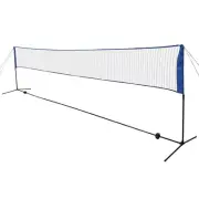 Portable Badminton Net With Shuttlecocks Set Outdoor Garden Adjustable Height
