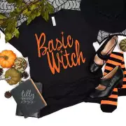 Basic Witch T-Shirt, Halloween T-Shirt, Witch Halloween Tee, Halloween Tee For