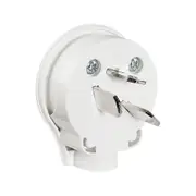 HPM 3 Pin 20A Side Entry Plug White