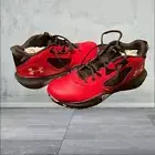 Under Armour Adult UA Lockdown 6 Basketball Shoes Red/Black Sz11 3025616-600