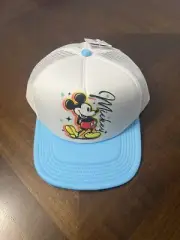 NEW NEFF DISNEY MICKEY MOUSE WHITE BLUE CAP SNAPBACK ADJUSTABLE TRUCKER HAT