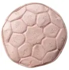 Dusty Pink Full Embroidered Moroccan Leather Ottoman Pouffe