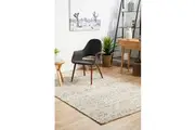 Carlos Felted Wool Rug Grey Natural